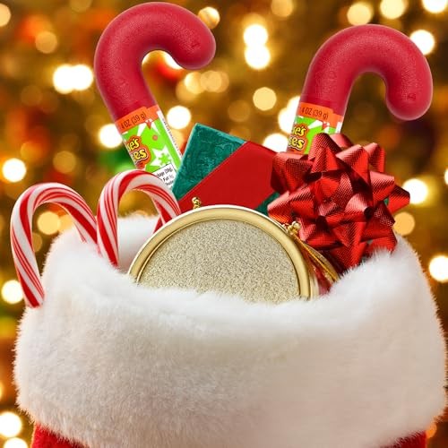 Reese's Pieces Filled Plastic Candy Cane Tubes, Chocolate Peanut Butter Candies, Christmas Stocking Stuffer Gits (Pack of 3) thumbnail