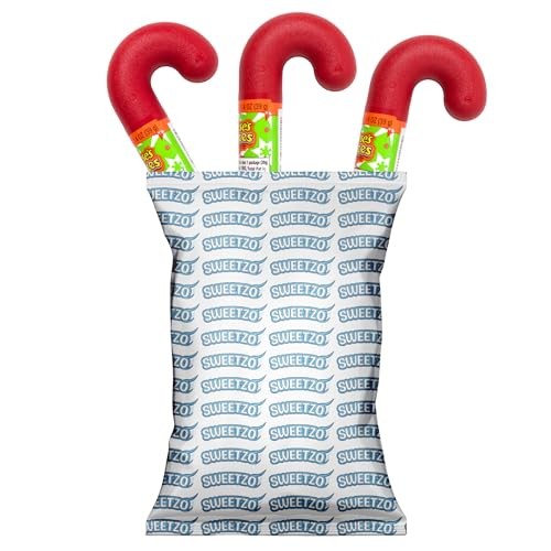 Reese's Pieces Filled Plastic Candy Cane Tubes, Chocolate Peanut Butter Candies, Christmas Stocking Stuffer Gits (Pack of 3) thumbnail