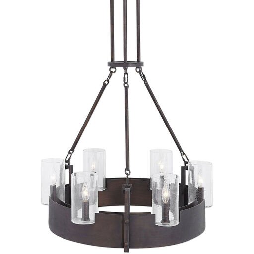 Uttermost 21319 Pinecroft Chandelier Burnished Bronze