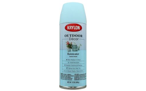 Krylon 9335 Outdoor Decor Paint Satin 12oz Rainwater