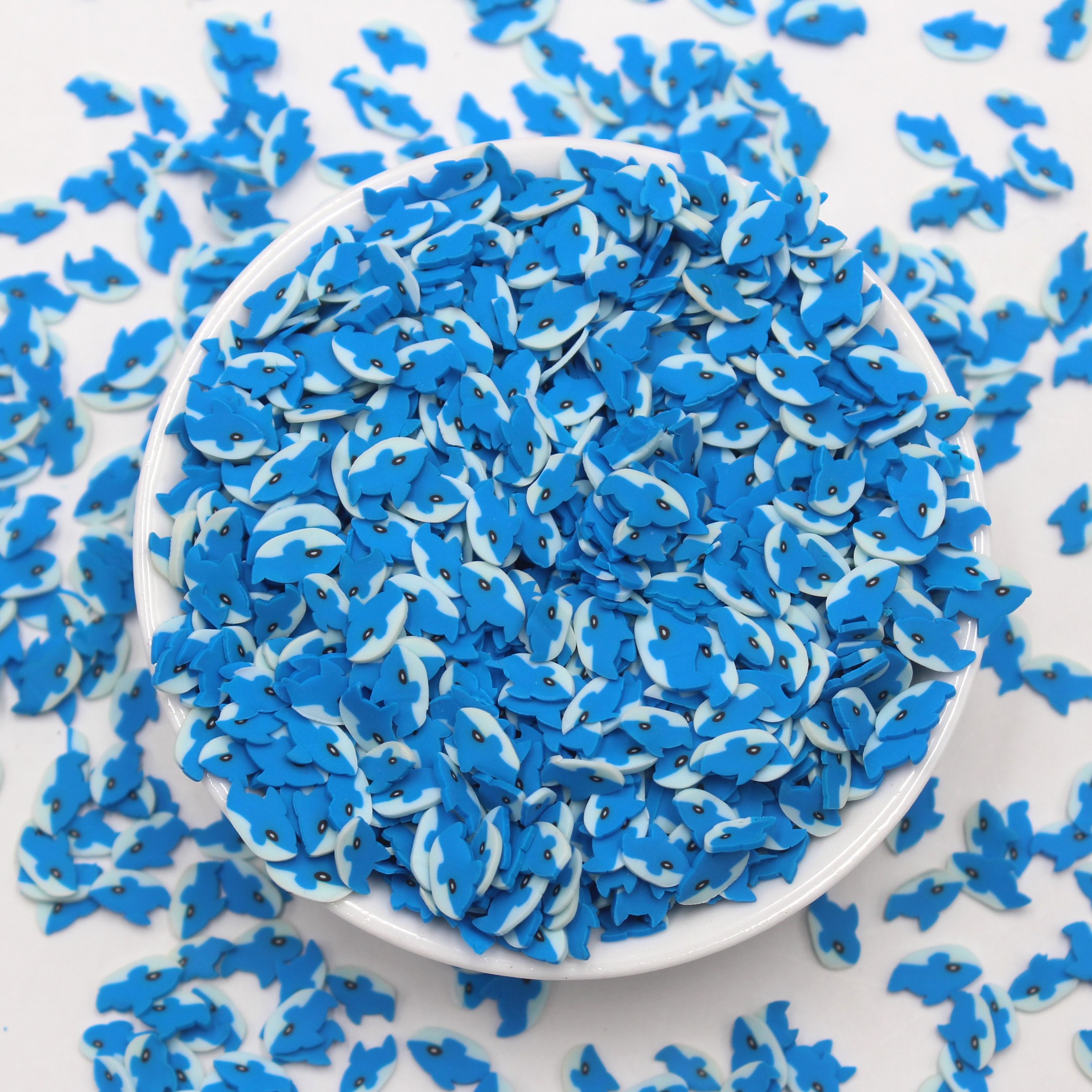 Tranches De Requin Bleu Polymère, 100 G/Lot, En Argile Douce, Dauphin, Pour La Décoration Artistique, Artisanat, Accessoires De Remplissage thumbnail