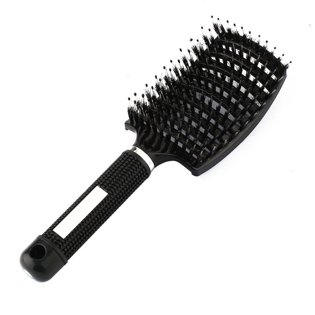 4 Couleurs Femmes Cheveux Massage Peigne Soies Et Nylon Brosse à Cheveux Humide Bouclés Démêler Brosse à Cheveux Pour Salon De Coiffure Outils De thumbnail