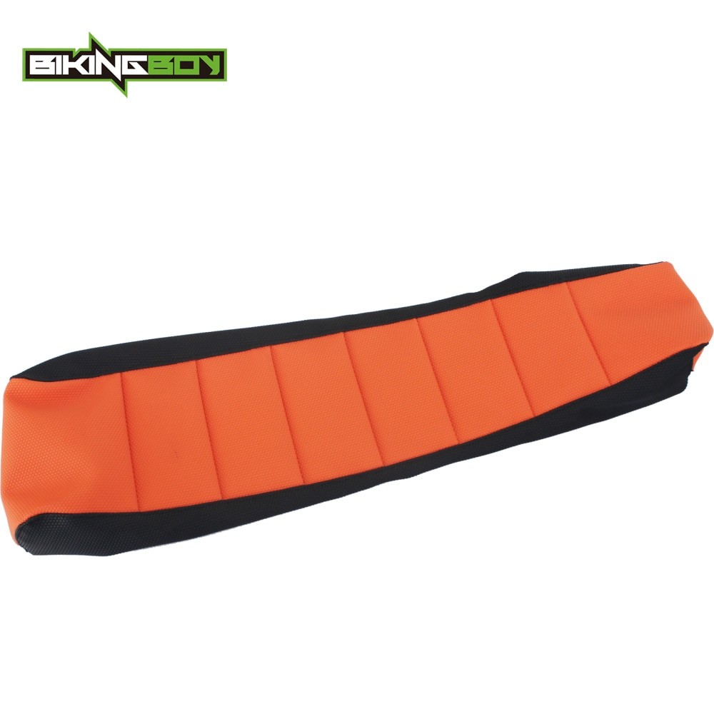 BIKINGBOY-housse De SièGE Souple Pour Moto | Orange Noir, Pour Moto MX All Road, Pour KTM SX 50 SX50 09 10 11 12 13 14
