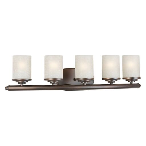 Forte Lighting 5105-05-32 Signature Bathroom Vanity Light Antique Bronze