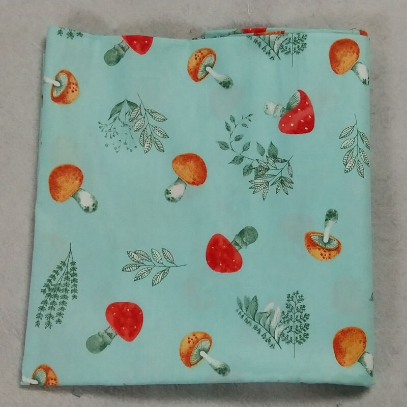 Frais Jaune Bleu Champignon Imprimé 100% Coton Tissu 50x160cm Tissu Patchwork Bébé Tissu Vêtements Robe Quilting Décor à La Maison thumbnail
