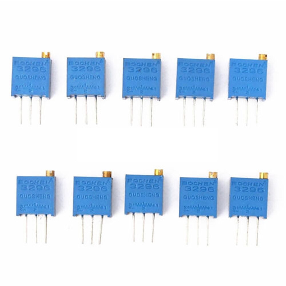 50pcs Multitours Variable Potentiomètre Réglable Réglable Pour La De Circuits Platine De Prototypage Bleu 100 à 1M Avec Résistance De Boîtier 32