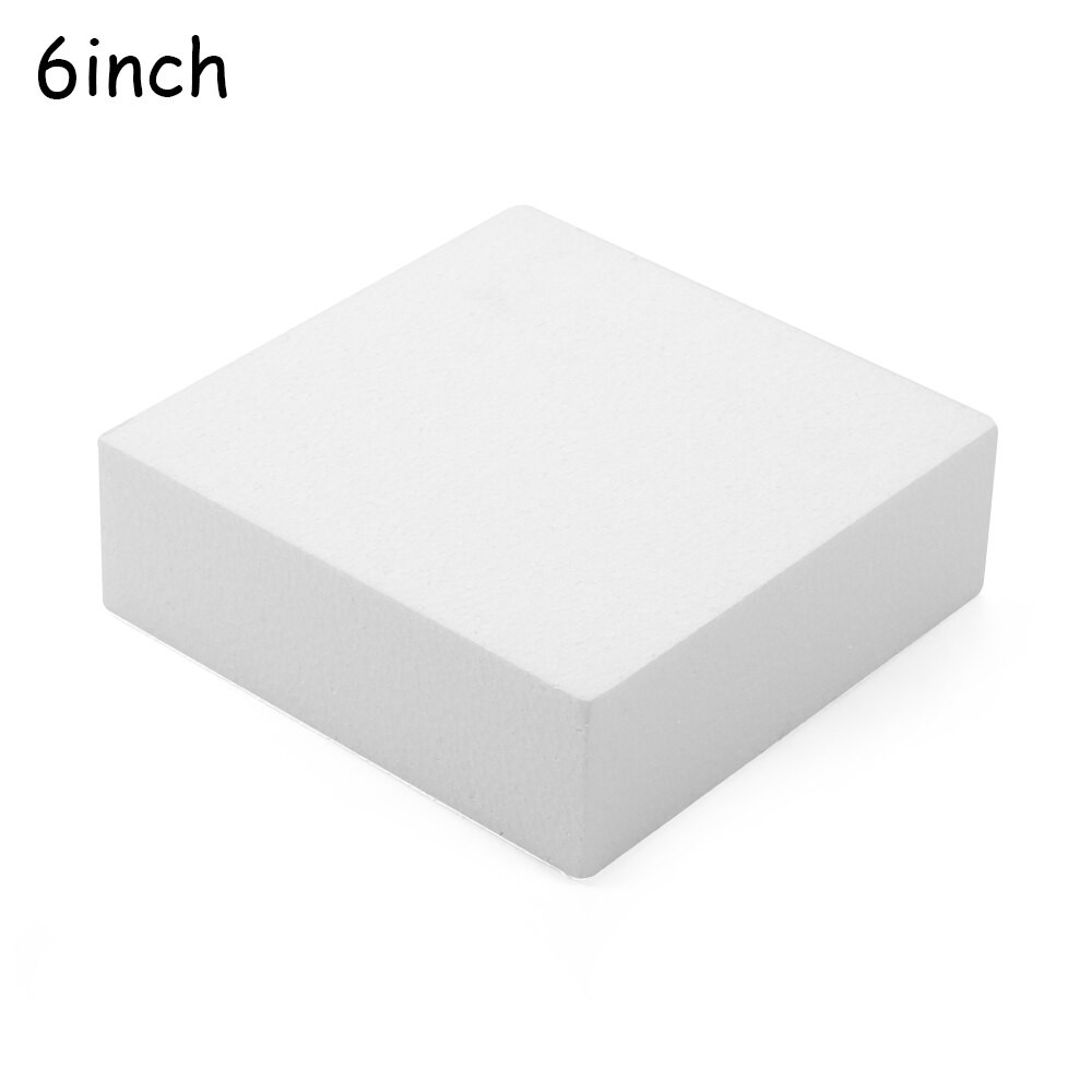 Moule En Mousse De Polystyrène, Modèle De Pratique, Carré En Forme De Cœur, Décorations De Gâteau, à Bricolage Soi-même, 4/6/8 Pouces thumbnail