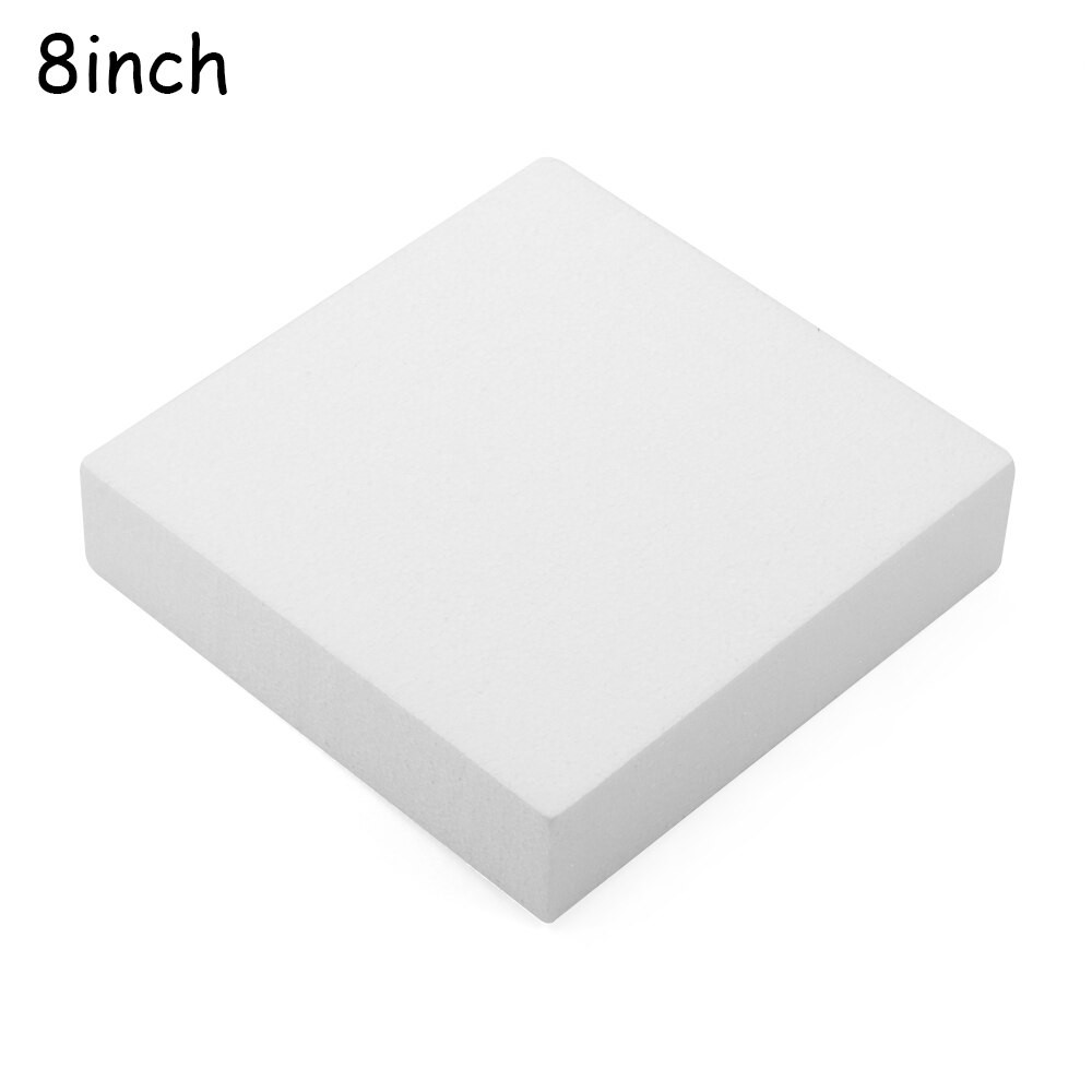 Moule En Mousse De Polystyrène, Modèle De Pratique, Carré En Forme De Cœur, Décorations De Gâteau, à Bricolage Soi-même, 4/6/8 Pouces thumbnail