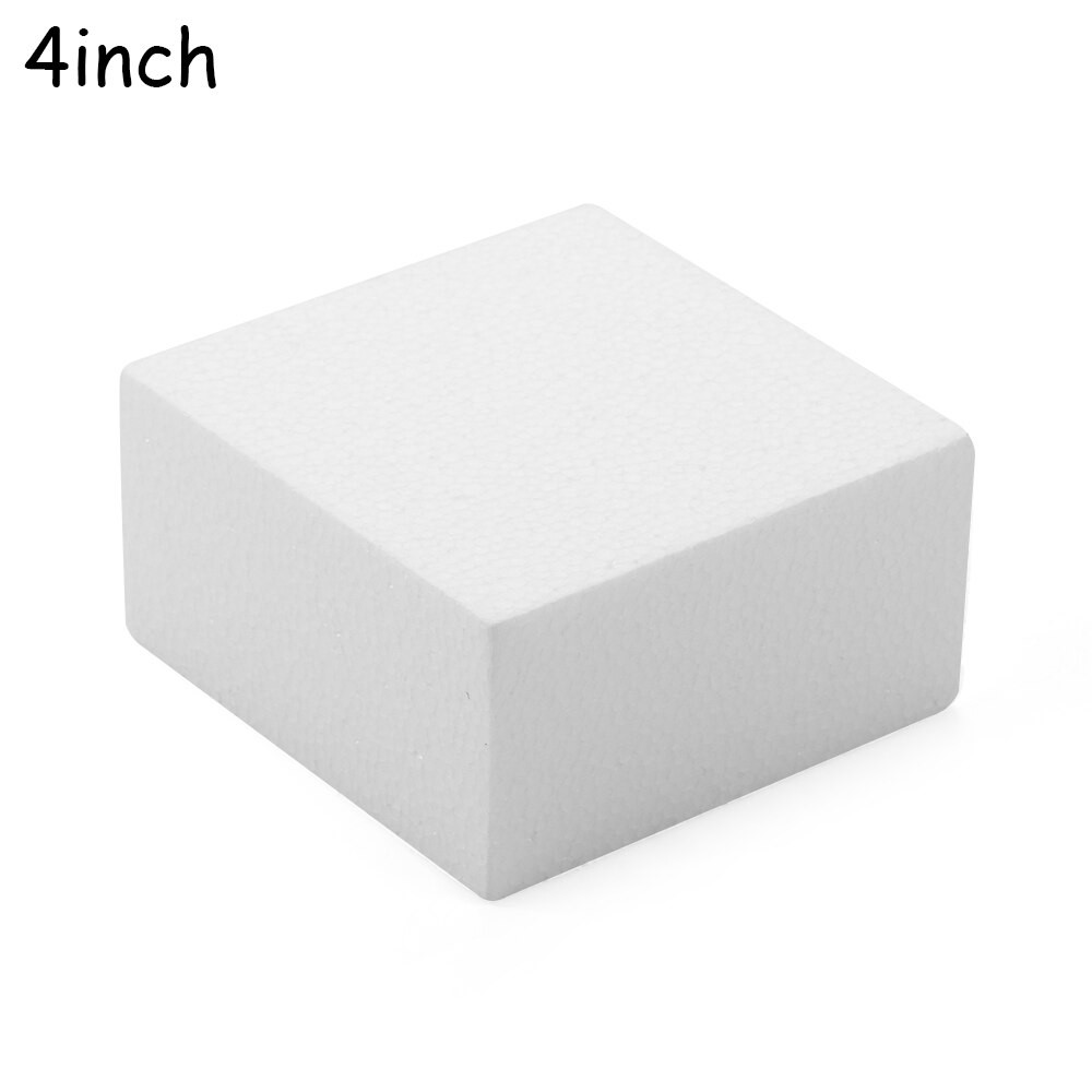 Moule En Mousse De Polystyrène, Modèle De Pratique, Carré En Forme De Cœur, Décorations De Gâteau, à Bricolage Soi-même, 4/6/8 Pouces thumbnail