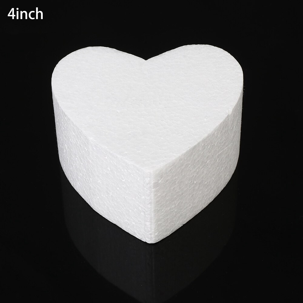 Moule En Mousse De Polystyrène, Modèle De Pratique, Carré En Forme De Cœur, Décorations De Gâteau, à Bricolage Soi-même, 4/6/8 Pouces thumbnail