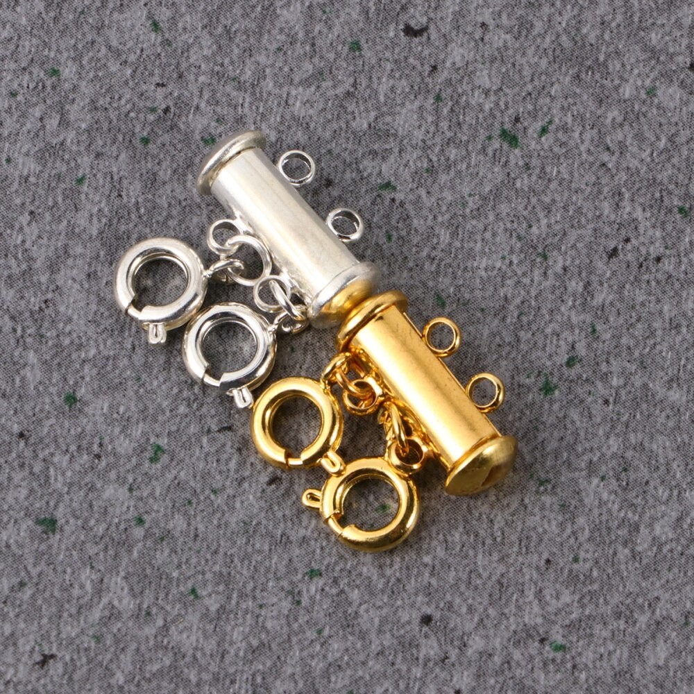 4 PièCES Bijoux à Bricoler Soi-même Fournitures Collier Boucles Multi-couche Connecteurs De Chaîne Pour Les Filles thumbnail