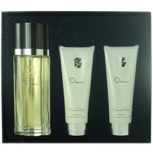 Oscar De La Renta 3 Pc Gift Set 3.4 Oz EDT Perfume + Body Lotion + Shower Gel