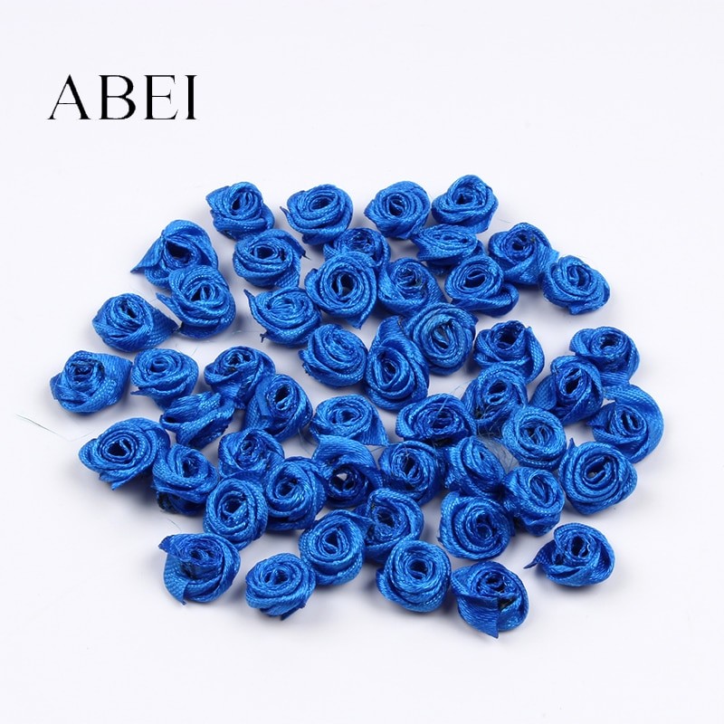 Têtes De Fleurs, 15mm, Mini Rose Bleu Royal, Pour Cartes Scapbook, Décoration De La Maison, Couture De Vêtements, , 100 PièCES