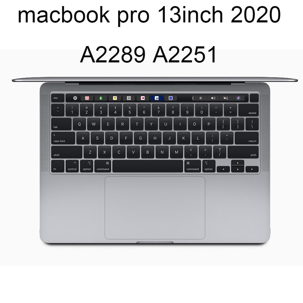 Housses De Clavier Pour Macbook Pro 13 A2289 A2251 a 2289 2251 A2141 16 Pouces US Enter Disposition Housse De Protection Silicone Transparent