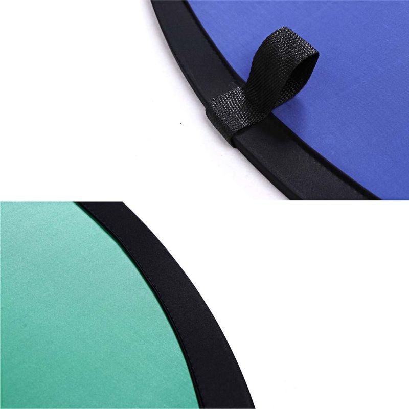 100*150CM Ovale Pliable Portable Réflecteur Bleu Et Vert écran Chromakey Photo Studio Réflecteur De Lumière Pour La Photographie