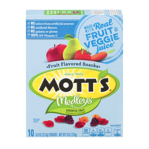 Motts Medleys Assorted Fruit Flavored Snacks, 8 Oz, 10 Ct