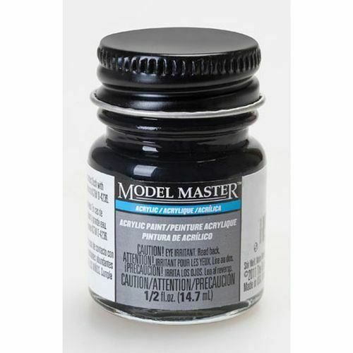 Testors 4888 F414290 Engine Black 1/2 Oz Flat Acrylic Model Master Acryl
