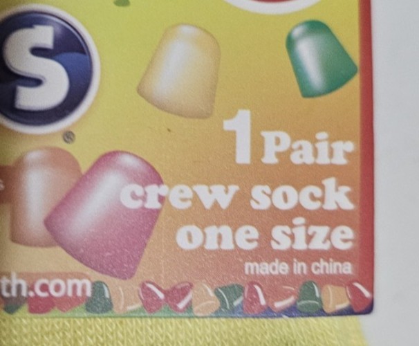 Dots Adult Novelty Crew Socks 1 Pair New thumbnail