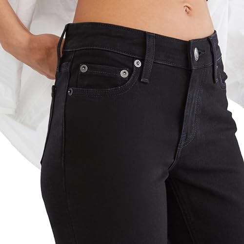 Aero Mid Rise Bootcut Jean, Black, 10 Long thumbnail