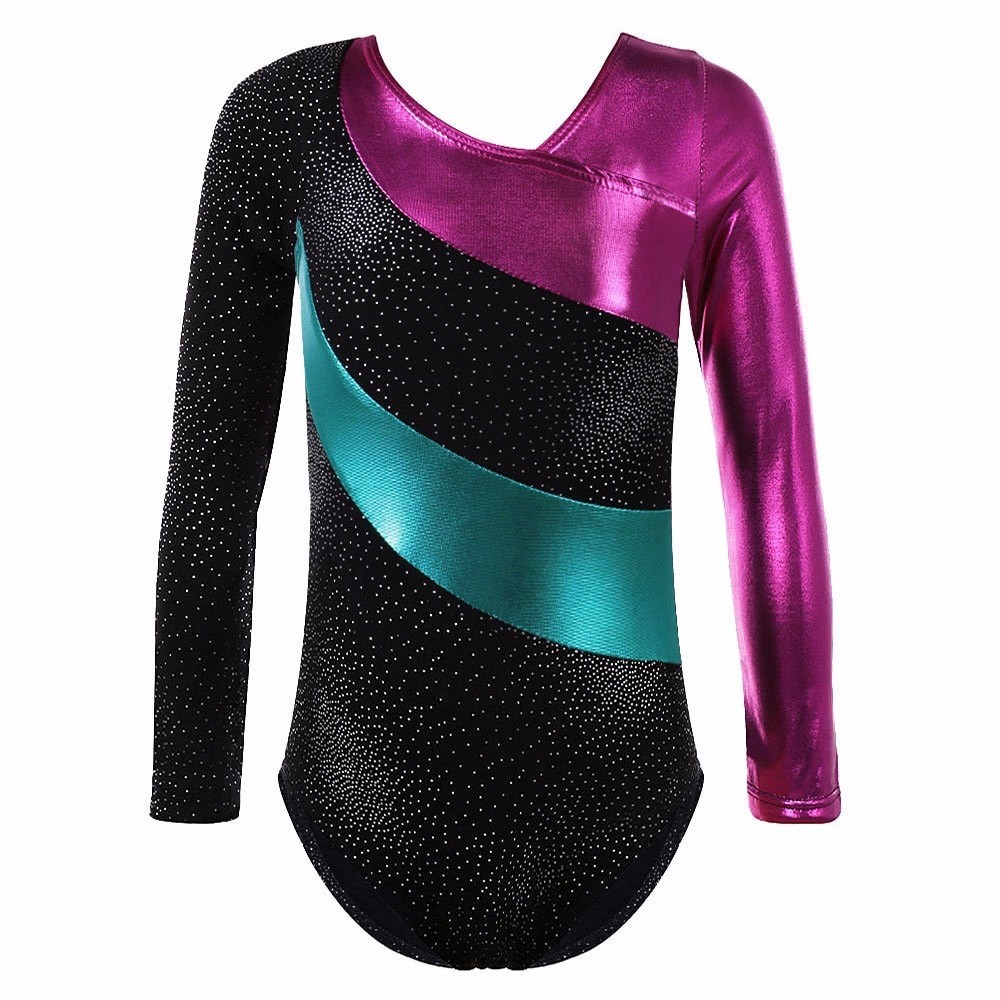 Justaucorps De Danse Athlétique à Manches Longues Robe Ballet Gymnastique Acrobatie Pour Enfants Porter Des BalletXC-3251 De Filles En Bas âGE
