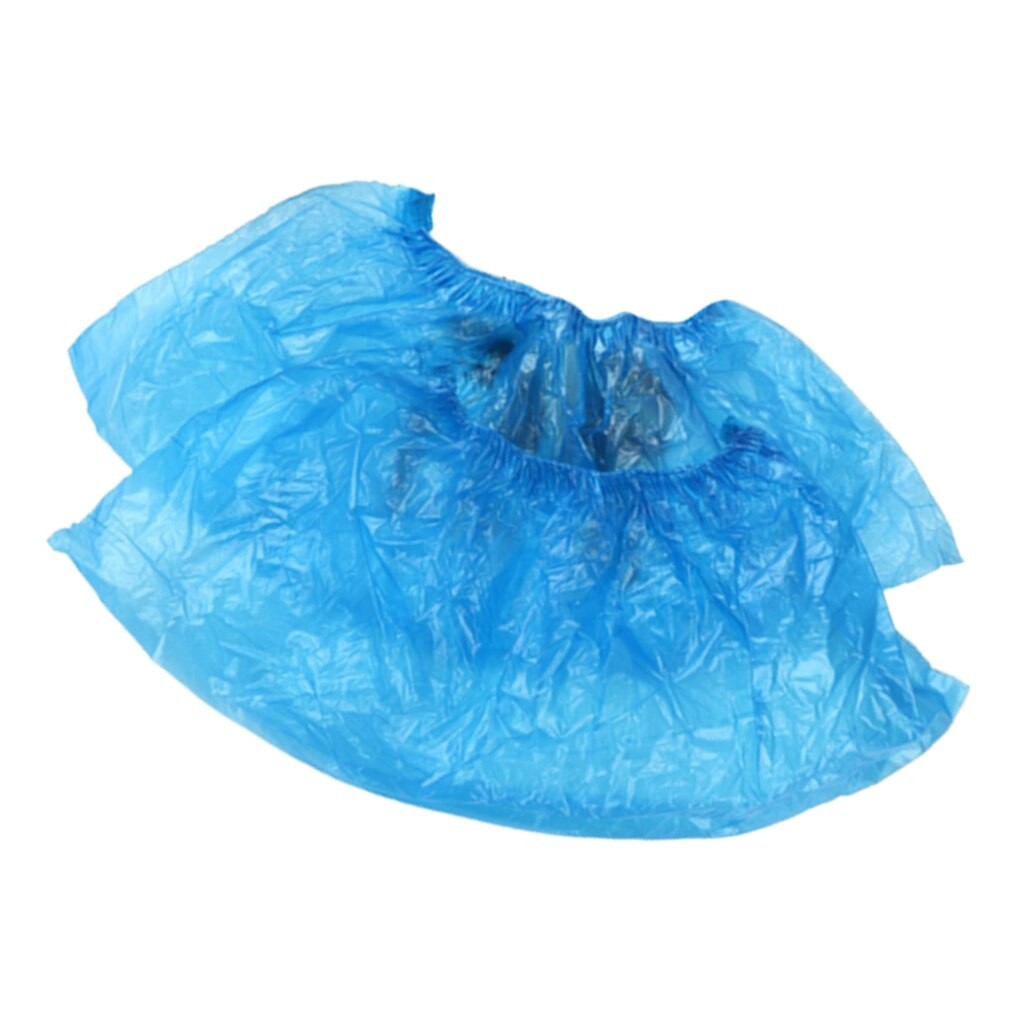 Chaussons Bleus Jetables PE, 200 PièCES, 100 Paires, Couvre-chaussures Pour La Maison, Nouveauté thumbnail