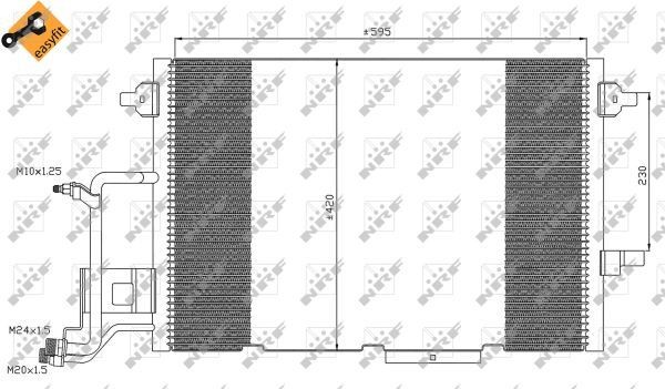 NRF 35317 Condenser with Seal Ring, with Nitrogen Filling