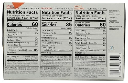 De Soi Non-Alcoholic Apéritif Variety Pack 6 Cans (8 Fl Oz Each) thumbnail