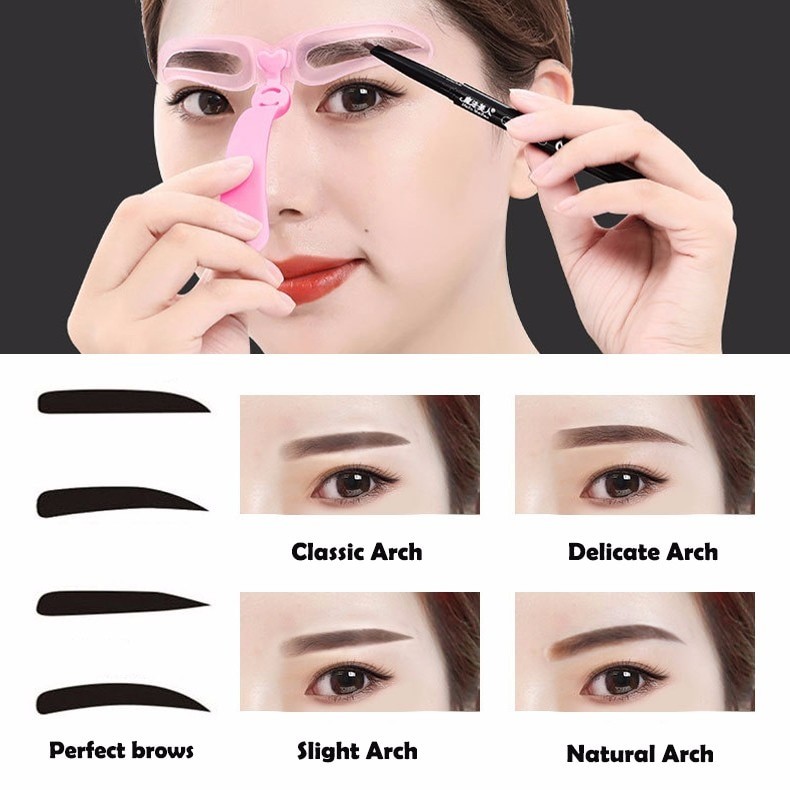 Ensemble De Pochoirs Pour Les Sourcils, Outils De Maquillage, à Faire Soi-même, Accessoires De Beauté Pour Les Sourcils, 4 PièCES/ensemble