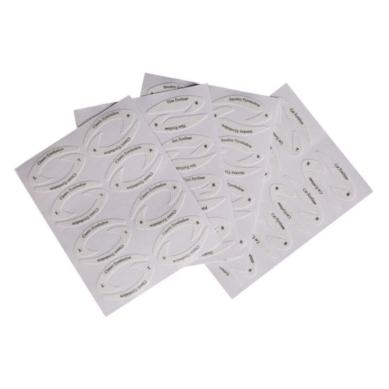 4 Feuilles Eyeliner Pochoir Queue De Poisson Fard à Paupières Eyeliner Modèles Moulage Modèle Outils Sourcils Pochoir Maquillage à Réaliser Soi- thumbnail