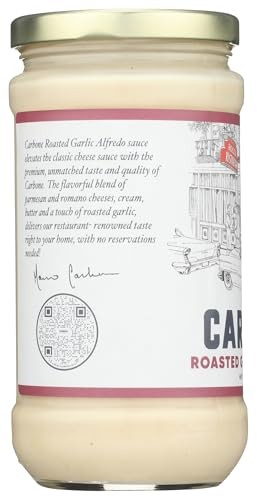 Carbone Roasted Garlic Alfredo Pasta Sauce, 15 Ounces (Pack of 6) thumbnail