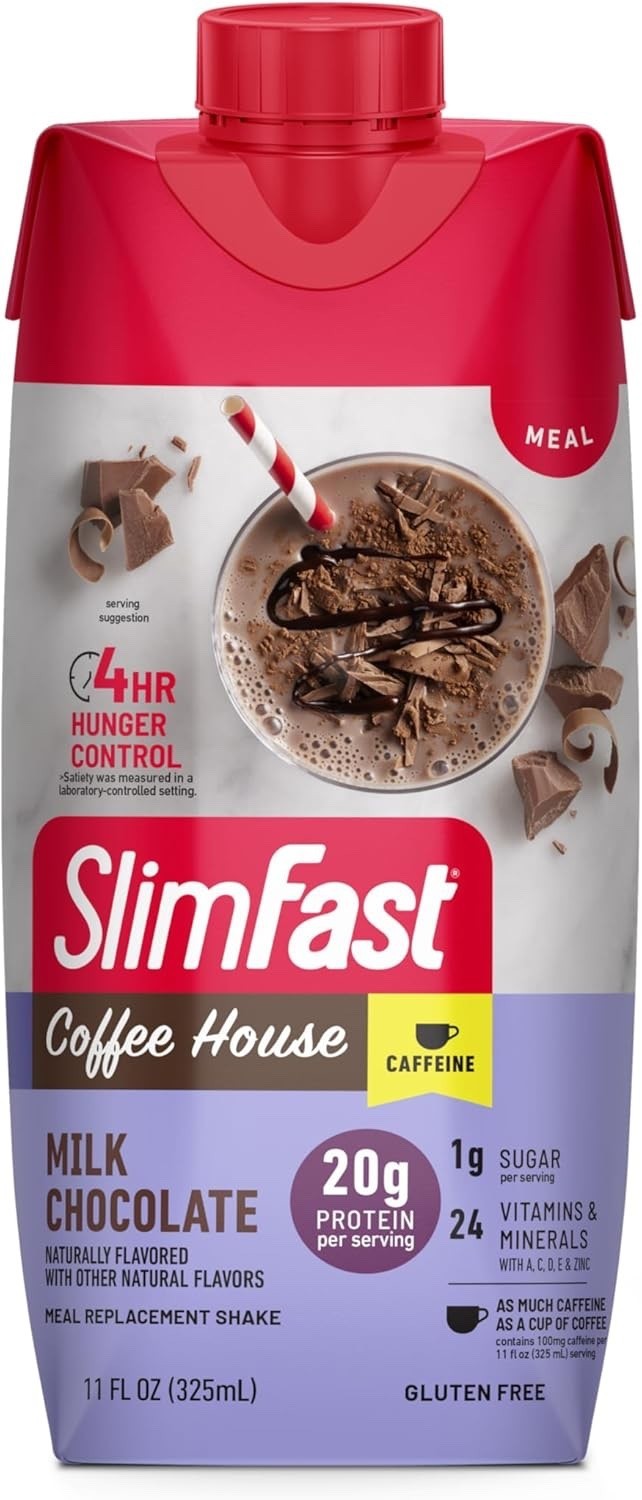 SlimFast Advanced Milk Chocolate High Protein Shakes 11 Fl. Oz., 12 Pk thumbnail