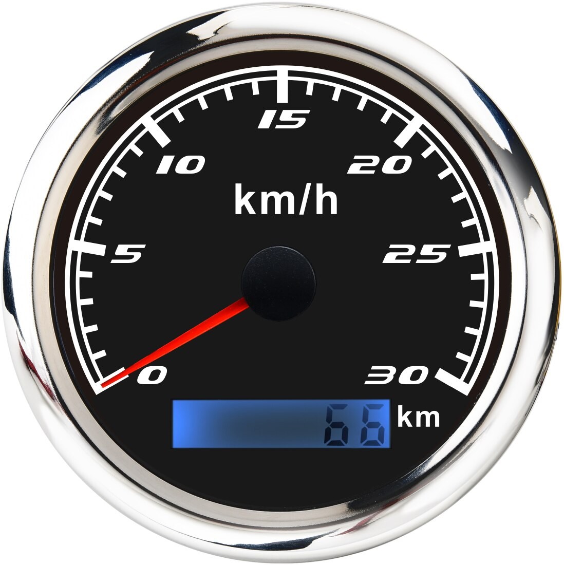 Compteur De Vitesse De Voiture Jauge 85MM Acier Inoxydable Lunette 30-200 Km/h Compteur De Vitesse Sans Antenne GPS Adapté Pour Moto Auto Camion thumbnail