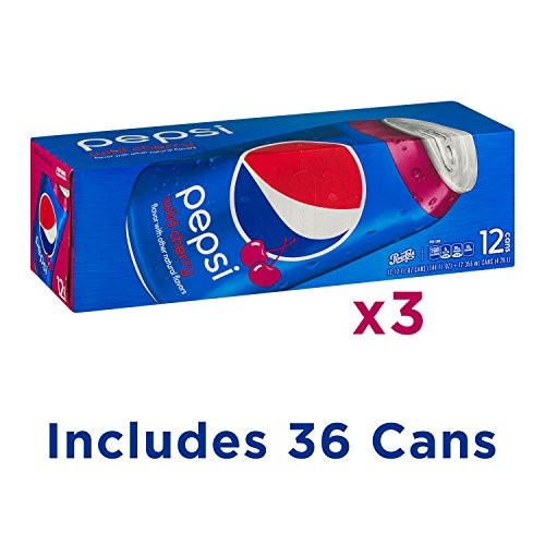 Pepsi Wild Cherry Soda, Fridge Pack Bundle, 12 Fl Oz, 36 Cans thumbnail