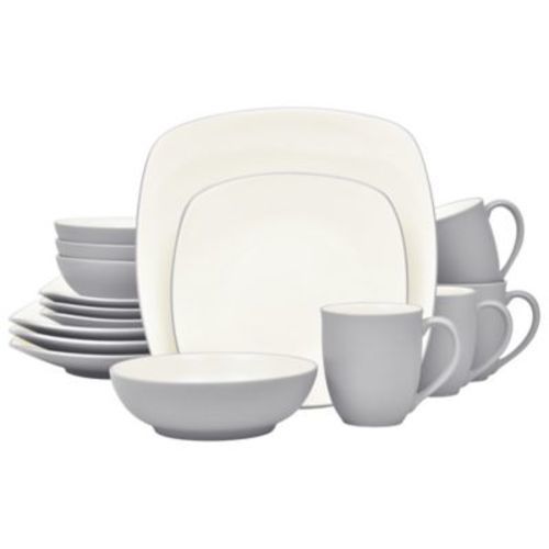 Noritake Colorwave Square 16-Piece Dinnerware Set in Slate