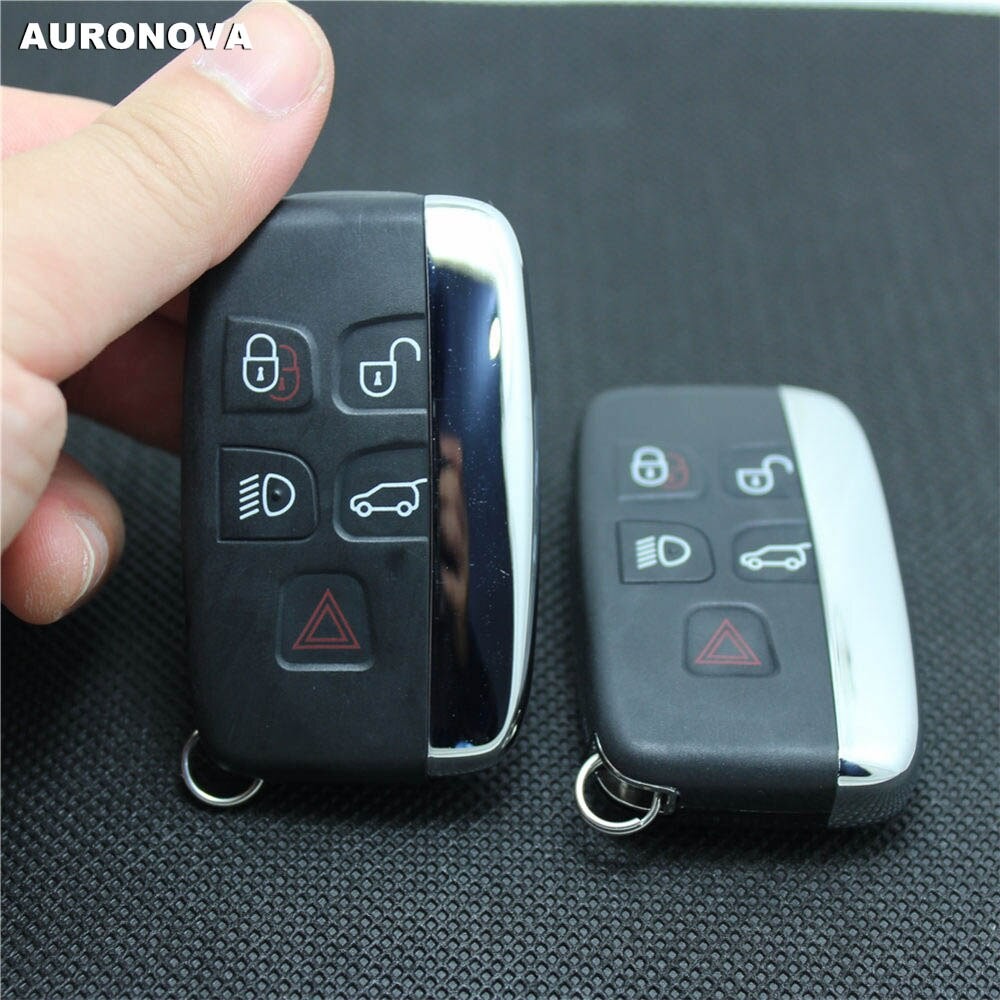 AURONOVA – Coque De Clé Télécommande Intelligente à 5 Boutons, Pour Jaguar XF XFL XE XJ Land Rover Discovery 4 Range Rover, à Monter Soi-même thumbnail