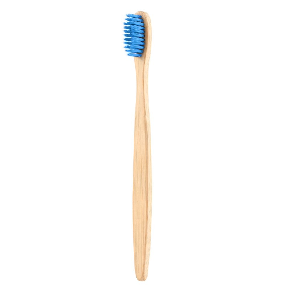 2 PièCES 4 Couleur Soins Buccaux Poignée En Bambou Nature Brosse à Dents En Bois Nettoyage Des Dents Doux Soies Brosses Saines thumbnail