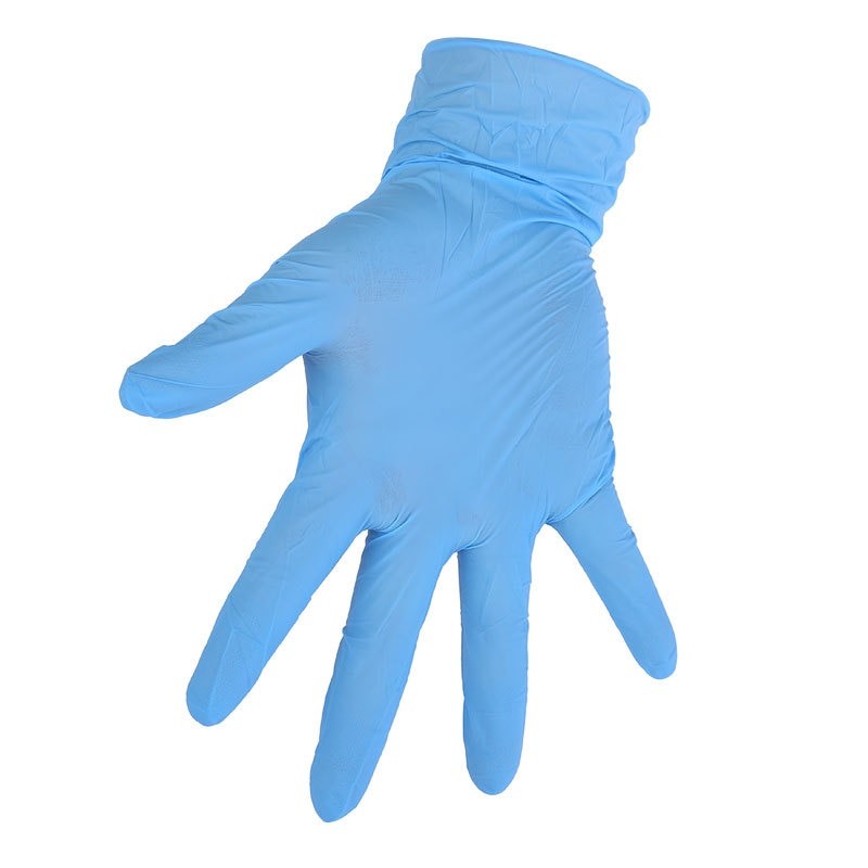 Gants Bleus Jetables En Vinyle, 100 PièCES, à Usage Unique, En Poudre Légère, Protection Pour La Restauration à Domicile