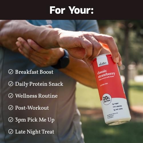 Slate Milk Classic Strawberry Protein Shake, 11 FZ thumbnail