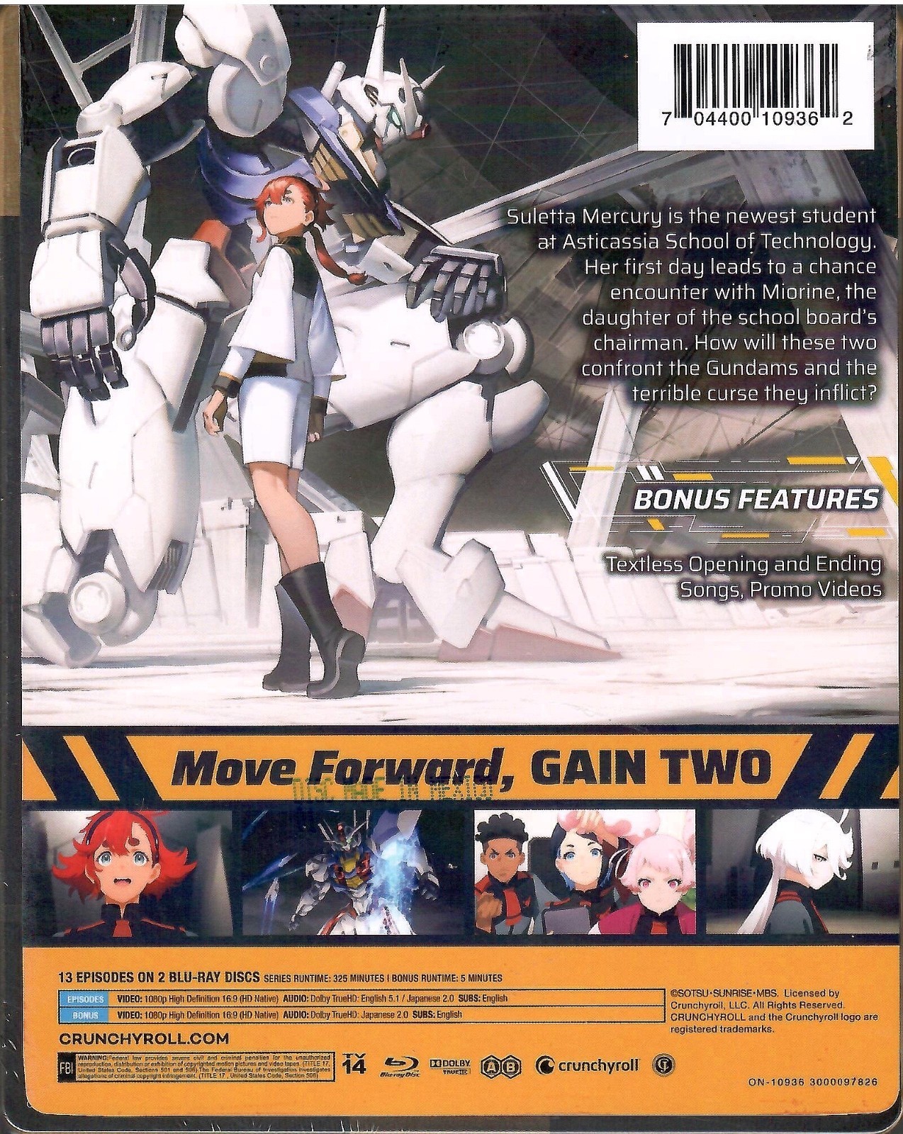 NEW Mobile Suit Gundam the Witch from Mercury Season 1 SteelBook Blu-ray No Dent thumbnail
