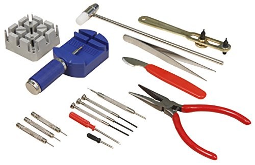 McPower 1220084 16-Piece Watch Tool Set Pin Extractor Screwdriver UVM