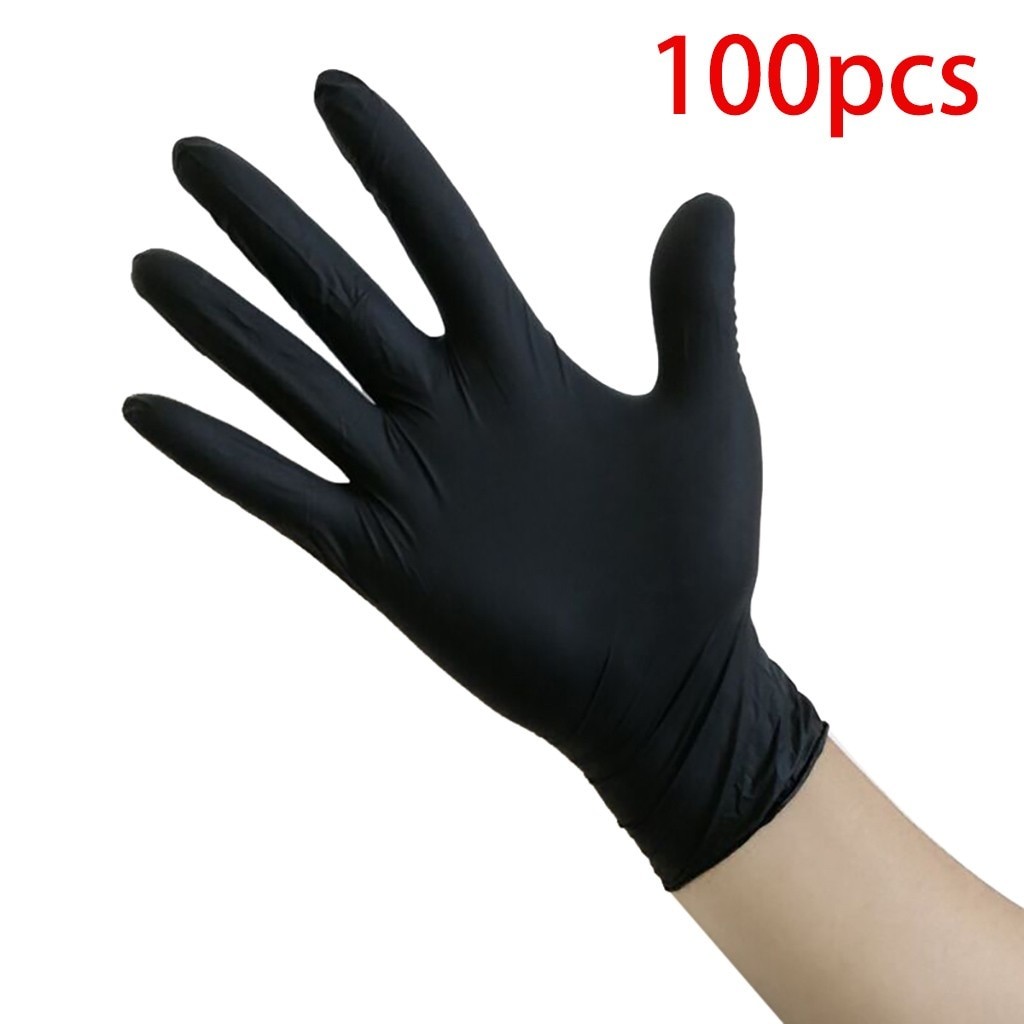 Gants En Pvc à Usage Unique, Bleus Et Noirs, Sans Poudre, Transparents, Pour La Cuisine, Wonderlife, 100 PièCES thumbnail