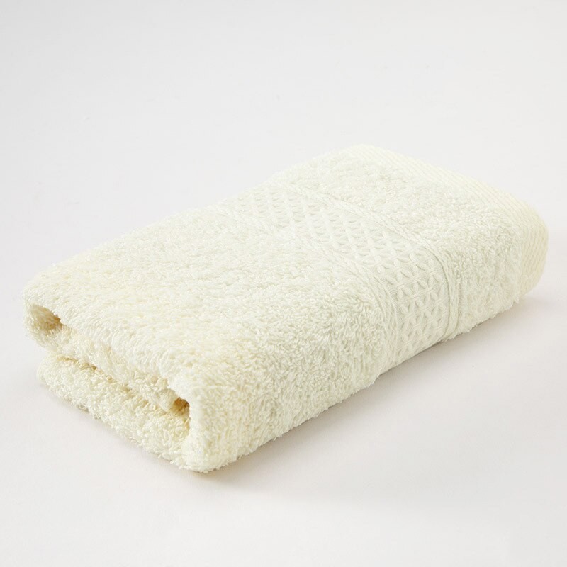 Serviette De Bain 100% Coton Pour Le Visage, Douce Pour La Peau, Jaune, Bleu, Rose thumbnail