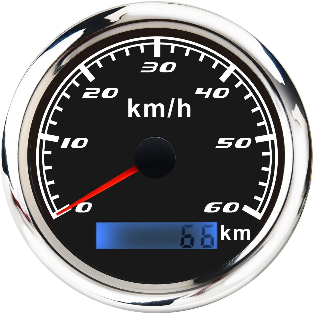 Compteur De Vitesse Numérique Jauge 85mm 30-120 Km/h Odomètre De Vitesse Jauges Sans Antenne GPS Pour Voiture Bateau Marine Moto thumbnail