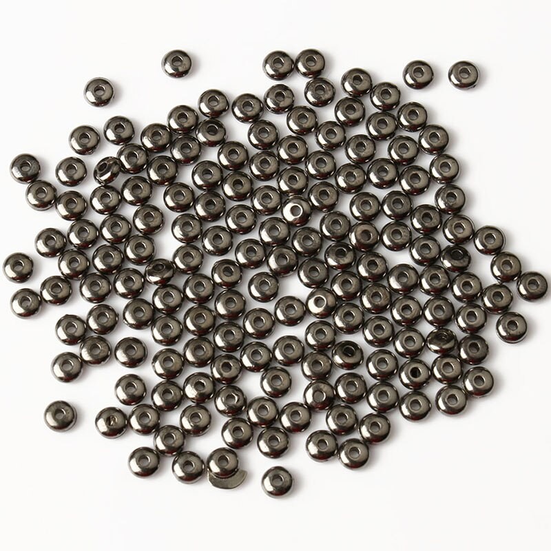 4/6mm CCB Breloque Entretoise Perles Roue Perle Plate Ronde Perles En Vrac Pour La Fabrication De Bijoux Bracelet à Bricoler Soi-même Résultats Fou
