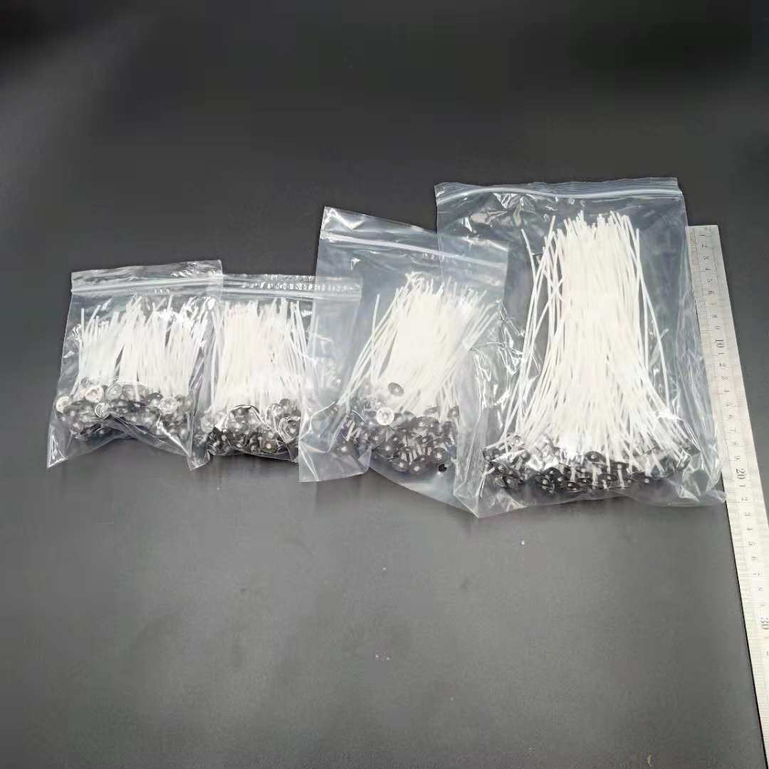 100 PièCES/sac Bougies Mèches 2.5/4/5/6/7/9/15/20cm Pur Coton Bougie Mèche BOUGIE À BRICOLER SOI-MÊME De Pré-cirées Avec L'huile Mèches thumbnail