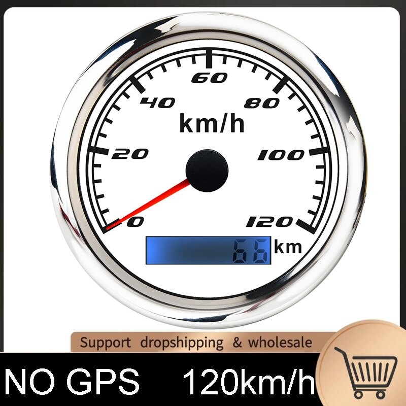 Compteur De Vitesse Pour Bateau, 30 Km/h, 60 Km/h, 120 Km/h, 200 Km/h, Odomètre, Sans Antenne GPS Avec Rétro-éclairage Rouge