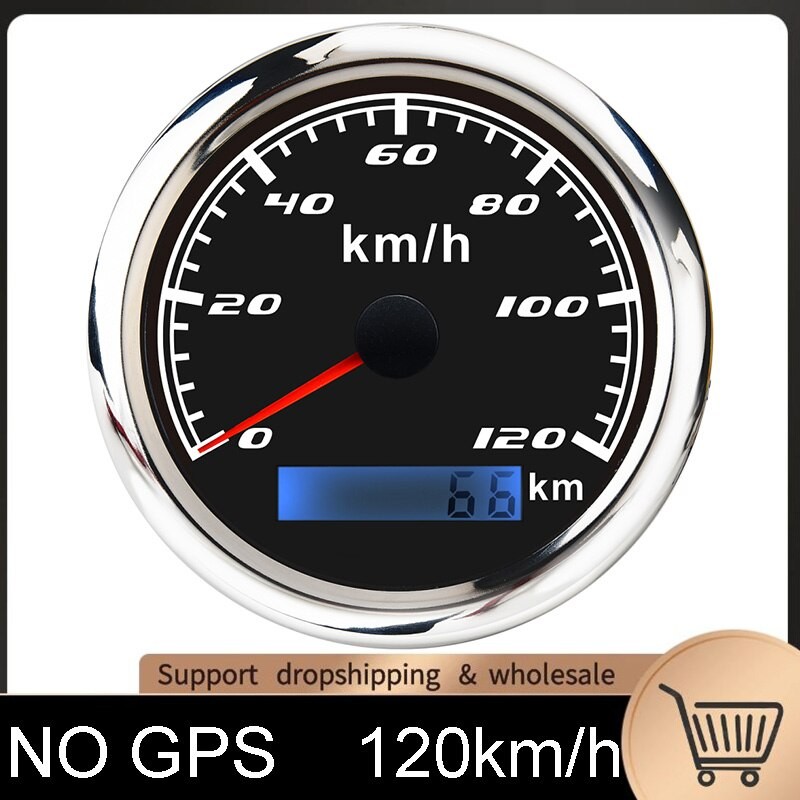 Compteur De Vitesse Pour Bateau, 30 Km/h, 60 Km/h, 120 Km/h, 200 Km/h, Odomètre, Sans Antenne GPS Avec Rétro-éclairage Rouge