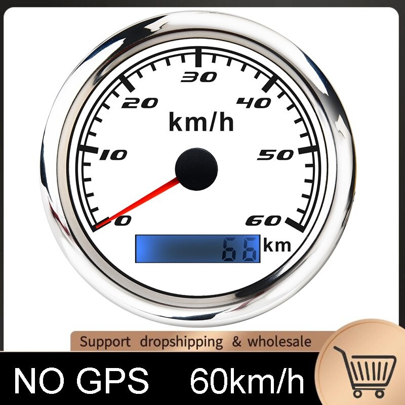 Compteur De Vitesse Pour Bateau, 30 Km/h, 60 Km/h, 120 Km/h, 200 Km/h, Odomètre, Sans Antenne GPS Avec Rétro-éclairage Rouge