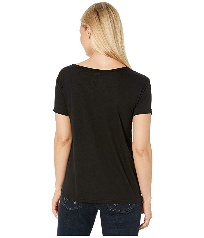 Roper 0489 Jersey Knit V-Neck Black Shirt  Women S Size Extra Large thumbnail