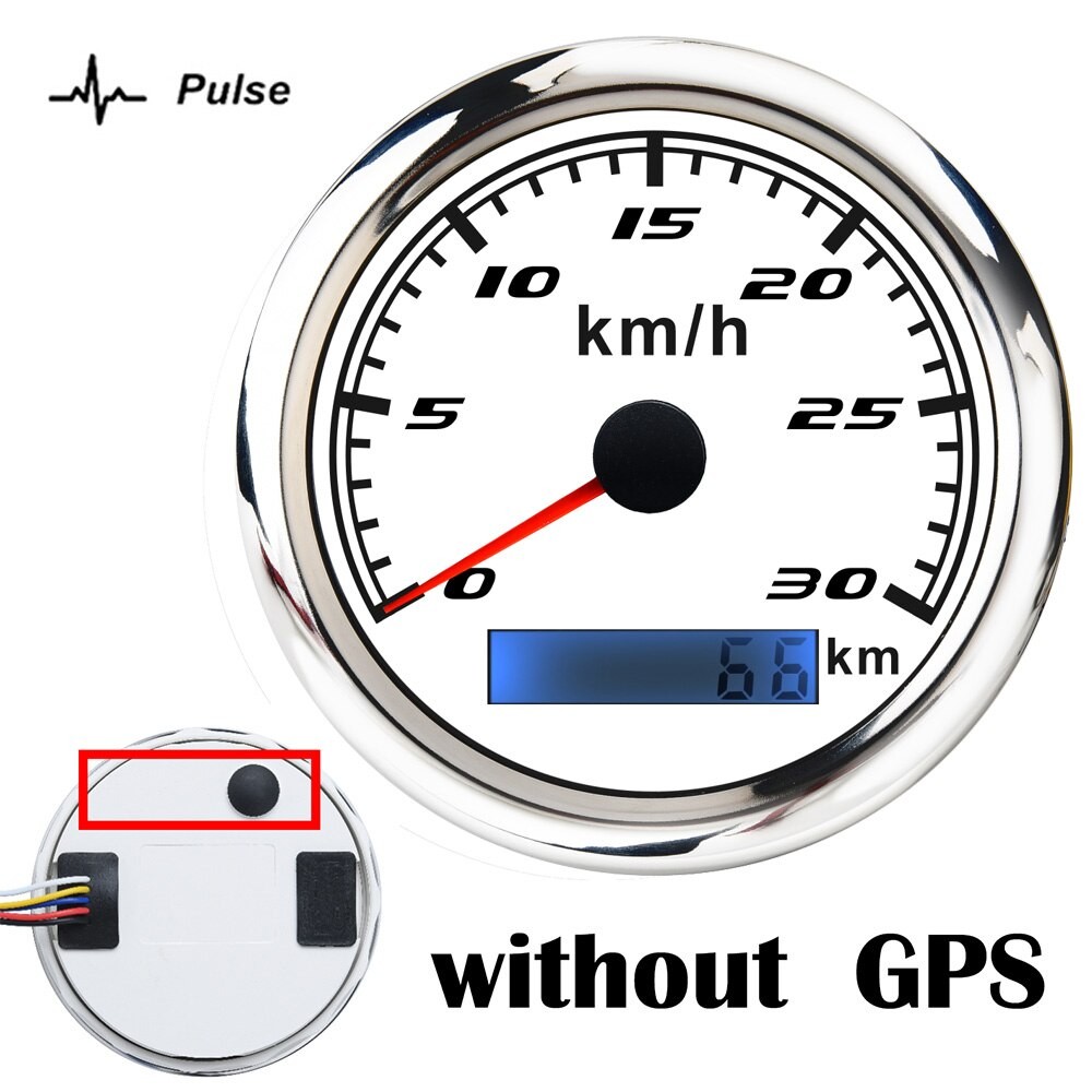 85mm GPS Tacho Messgerät 30 60 120 200 KM/H Kilometerzähler Für Marine Motorrad Stiefel Auto ATV Lkw Mit Verrotten Hintergrundbeleuchtung thumbnail